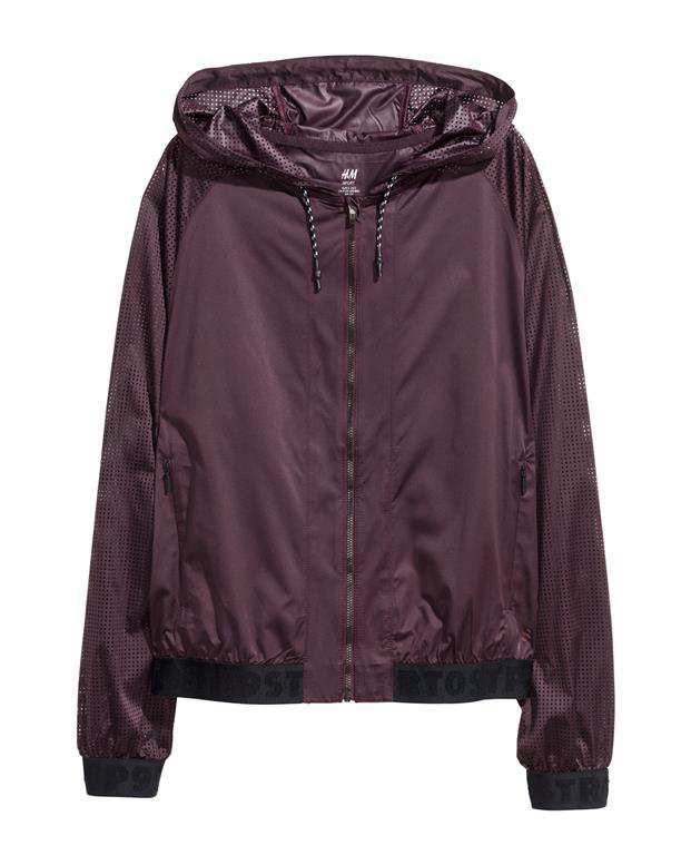 سویشرت زنانه کلاه‌دار بنفش H&M