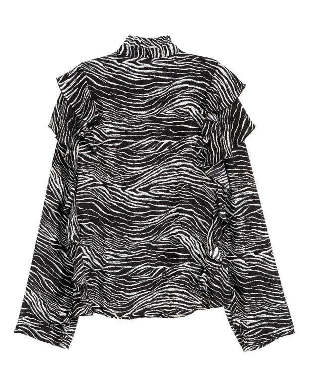 شومیز زنانه مشکی سفید H&M