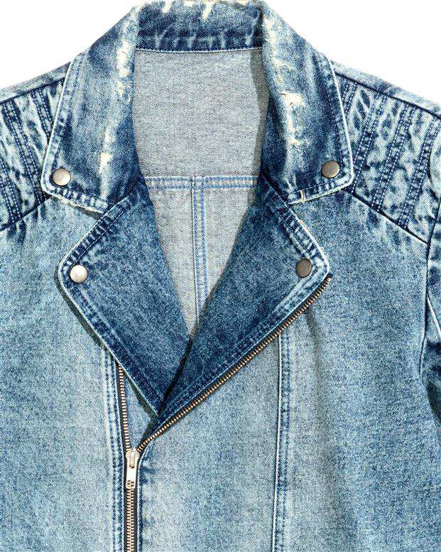 کت مردانه جین آبی H&M