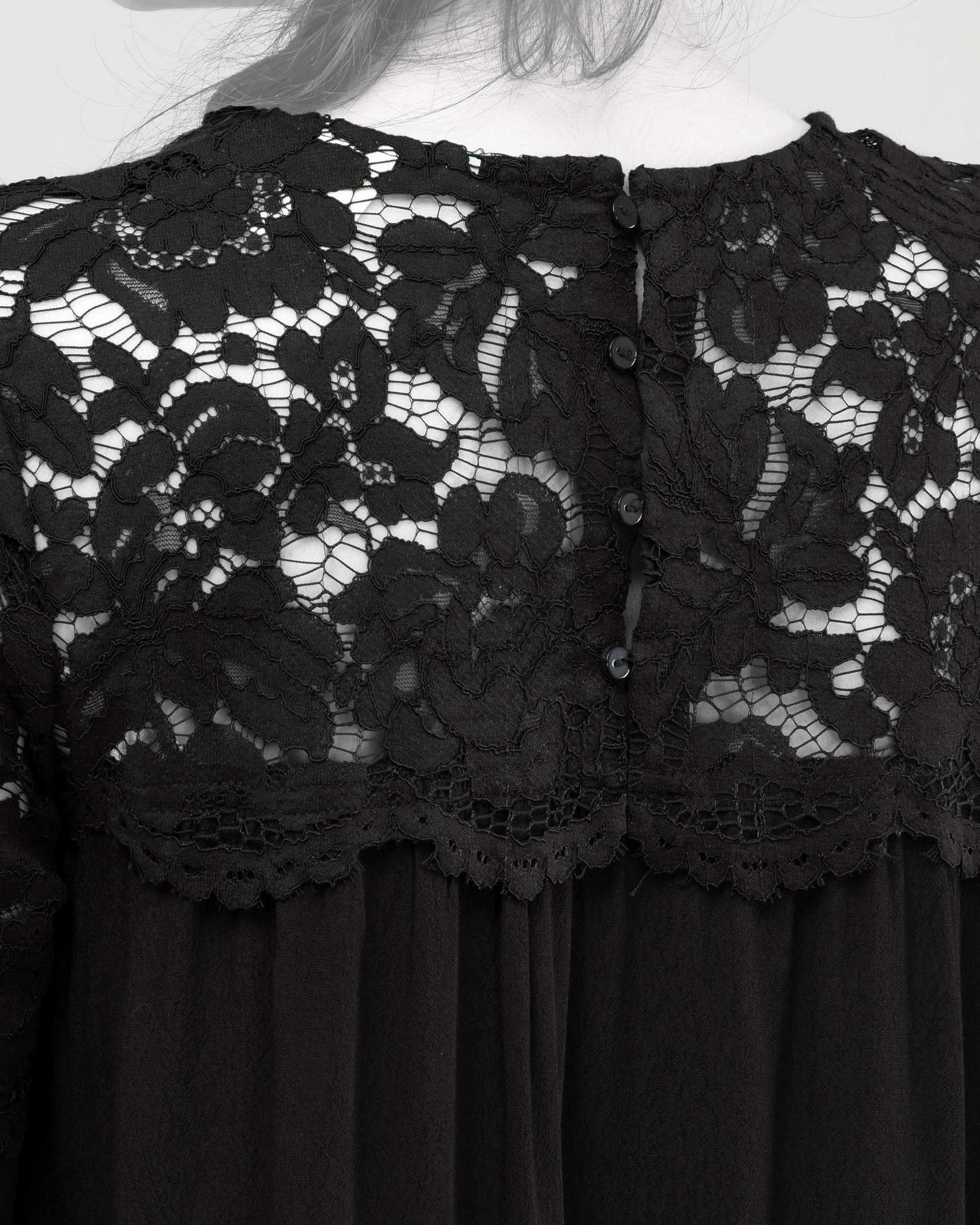 پیراهن زنانه کوتاه مشکی H&M