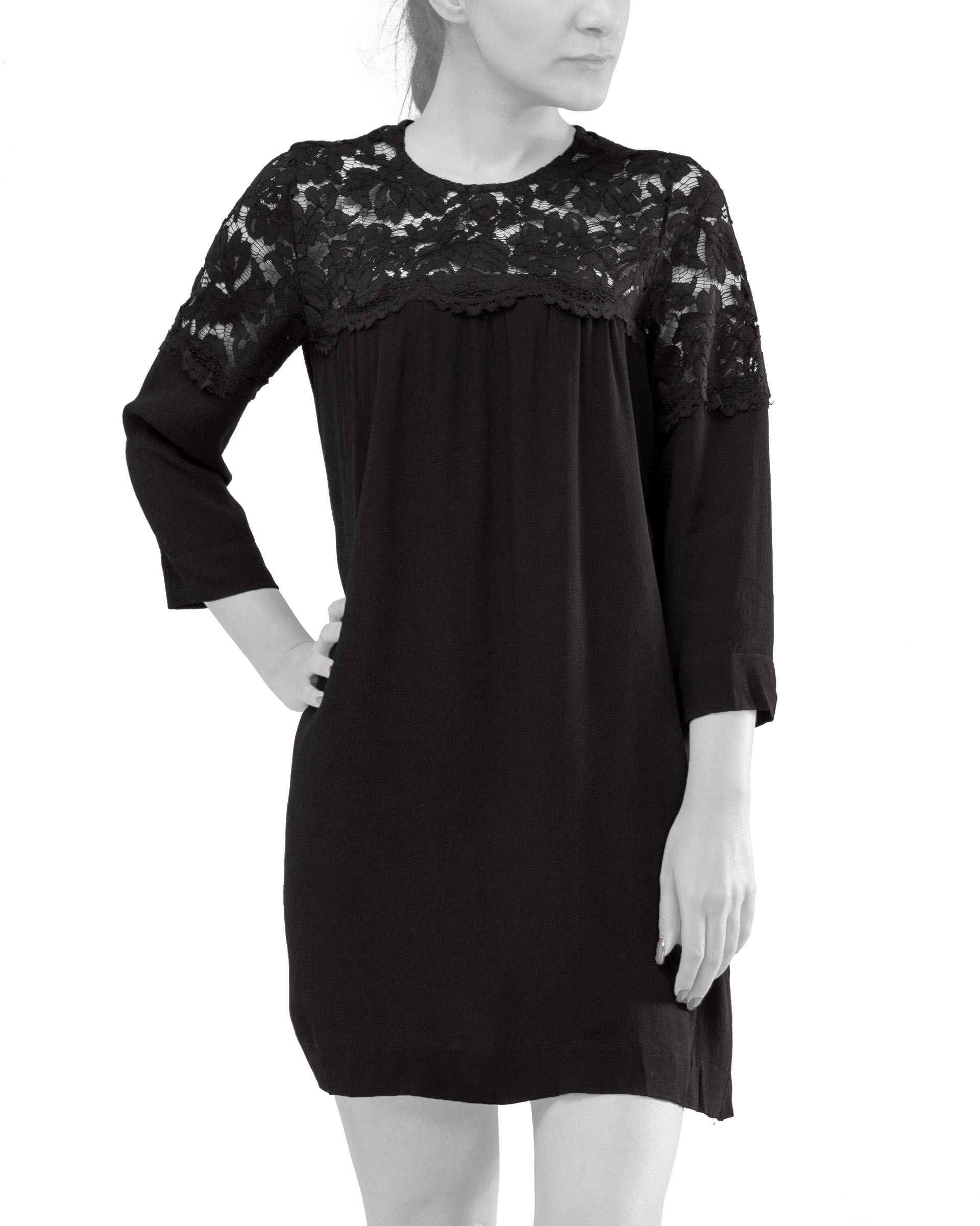 پیراهن زنانه کوتاه مشکی H&M
