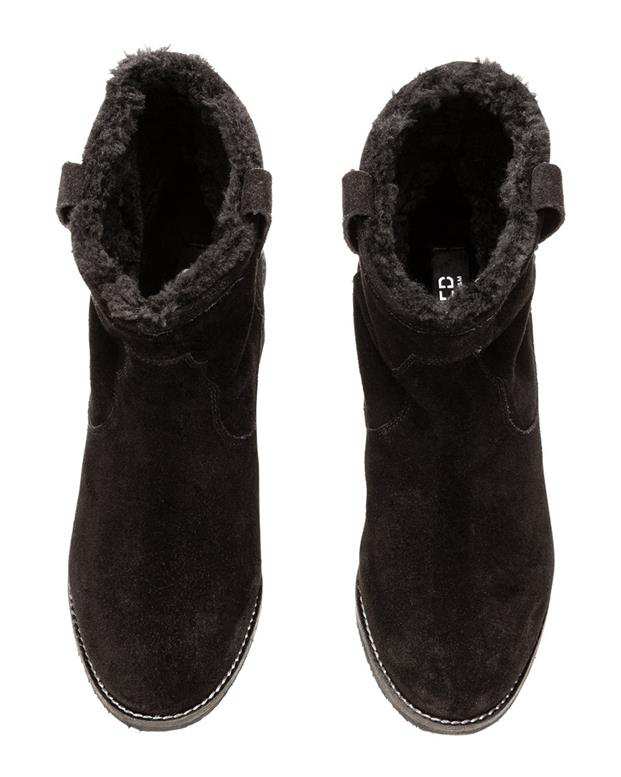 نیم‌ بوت جیر زنانه مشکی H&M