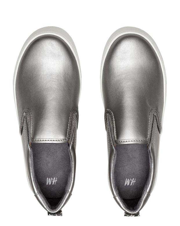 کفش دخترانه کژوال طوسی براق H&M