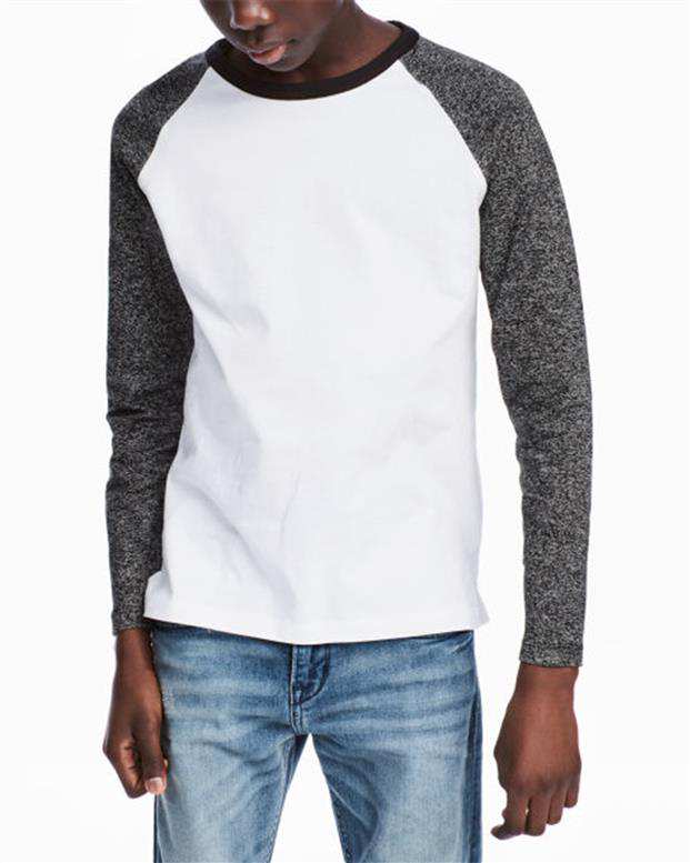 تی‌شرت پسرانه آستین بلند سفید H&M
