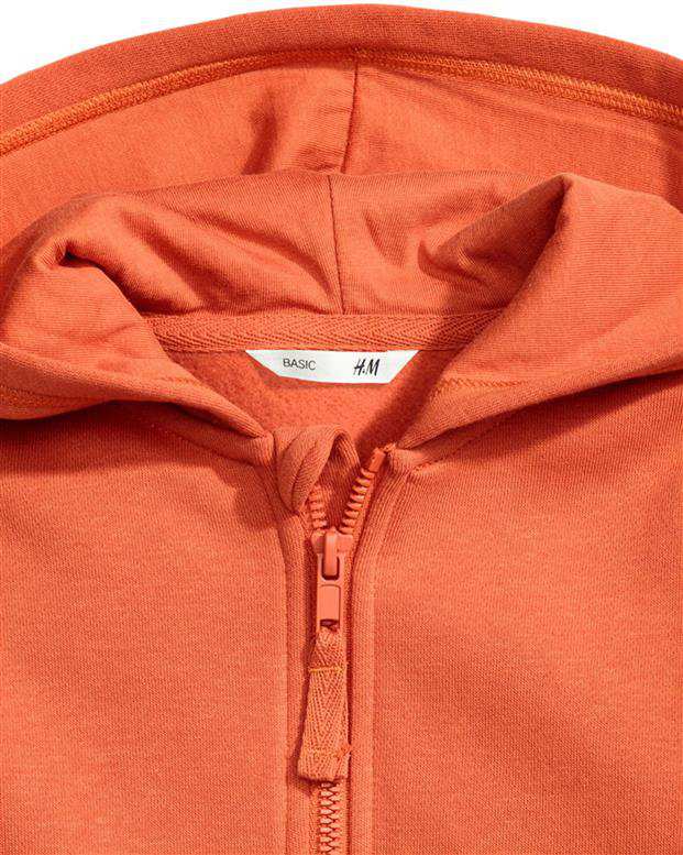 سویشرت پسرانه کلاه‌دار نارنجی H&M