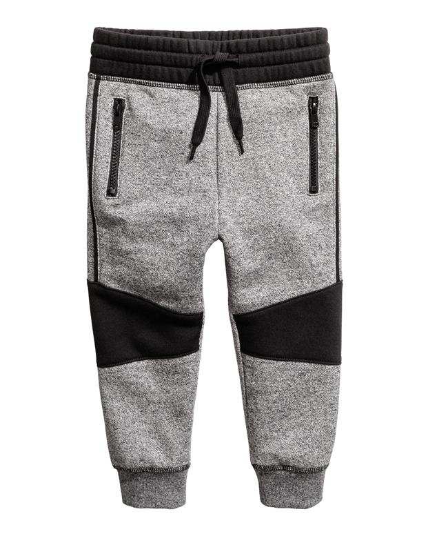 شلوار پسرانه اسلش طوسی ملانژ H&M