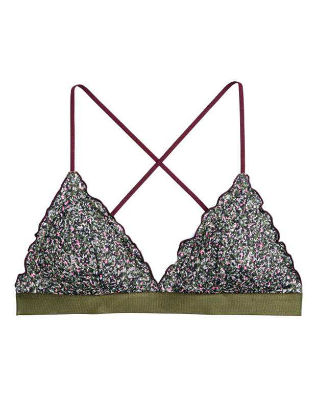 سوتین زنانه اسفنجی سبز H&M