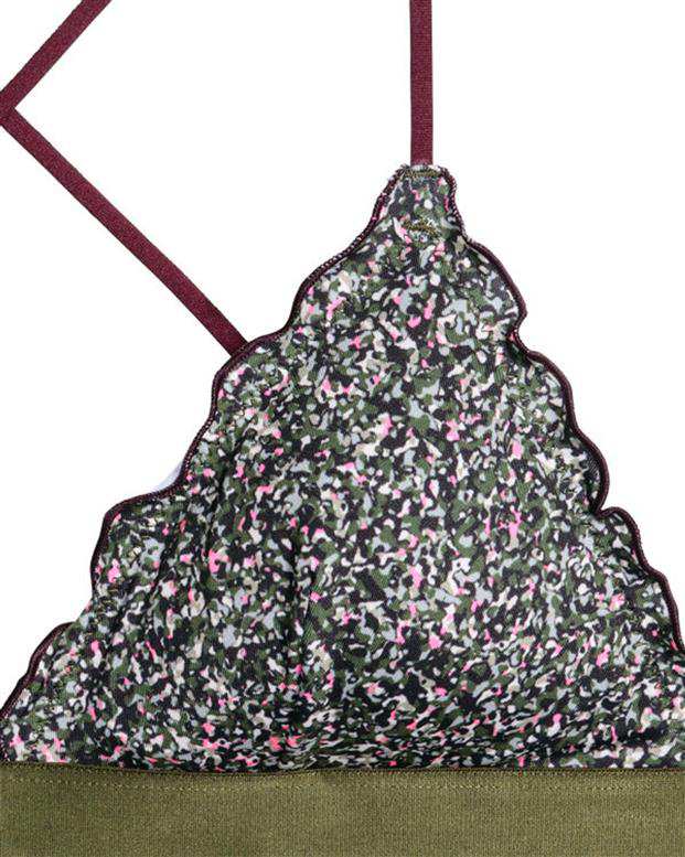 سوتین زنانه اسفنجی سبز H&M
