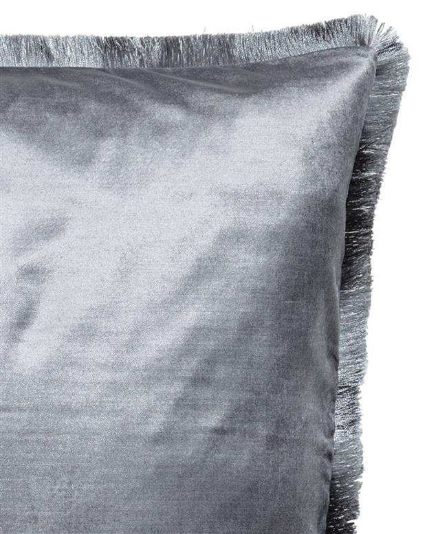 کاور کوسن مخمل طوسی تیره H&M