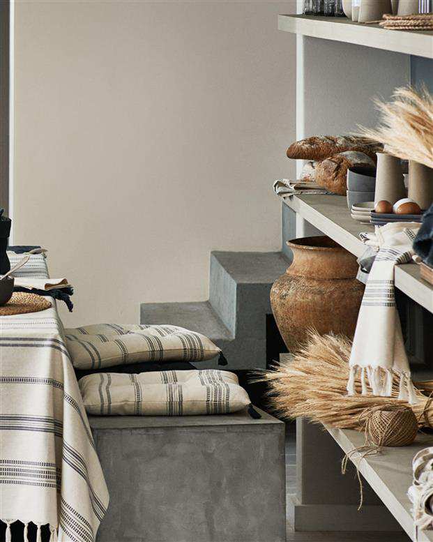 دستمال آشپزخانه نخی کرم H&M