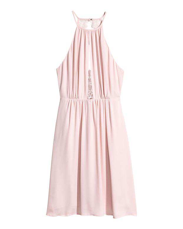 پیراهن زنانه حریر صورتی روشن H&M