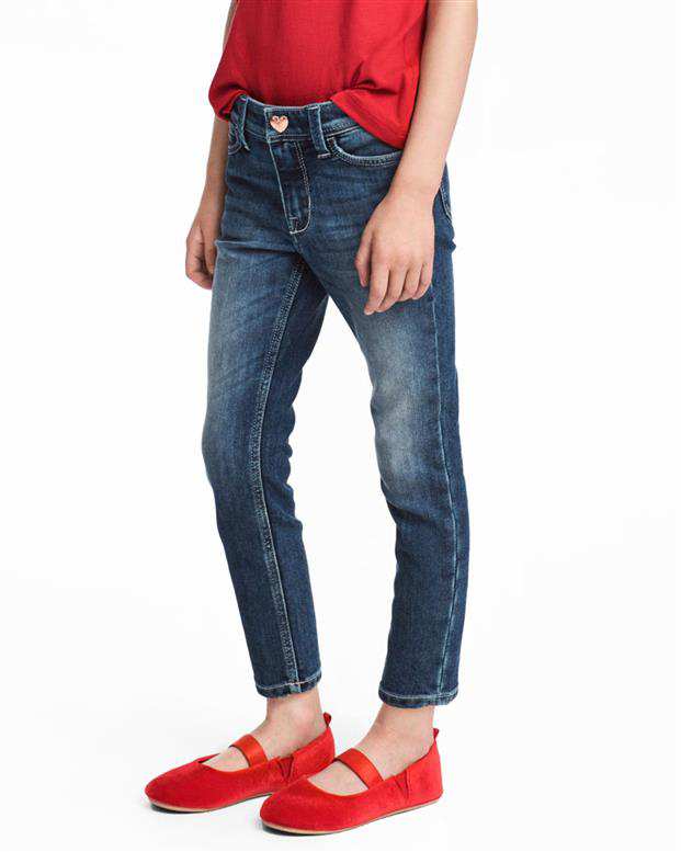 شلوار دخترانه جین آبی H&M