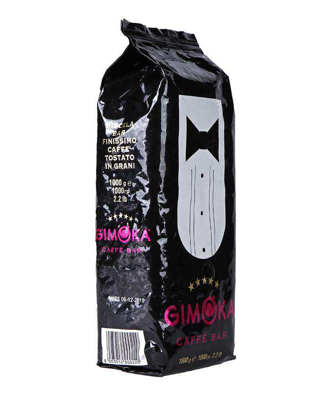 دانه قهوه 5 ستاره 1 کیلویی Gimoka