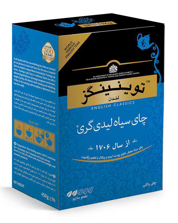 چای سیاه لیدی گری 450 گرمی توینینگز