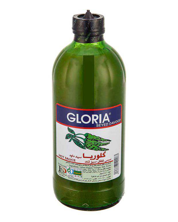 سس فلفل سبز تند 474 میلی لیتری گلوریا