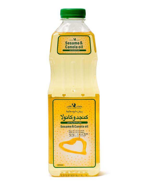 روغن کنجد و کانولا 870 میلی‌ لیتر ی عقاب