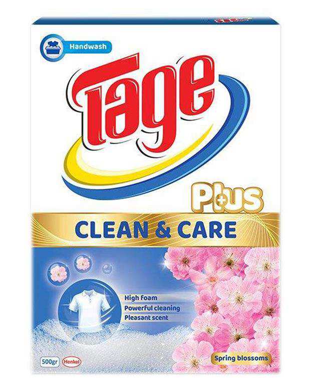 پودر لباسشویی دستی مدل پلاس 500 گرمی تاژ
