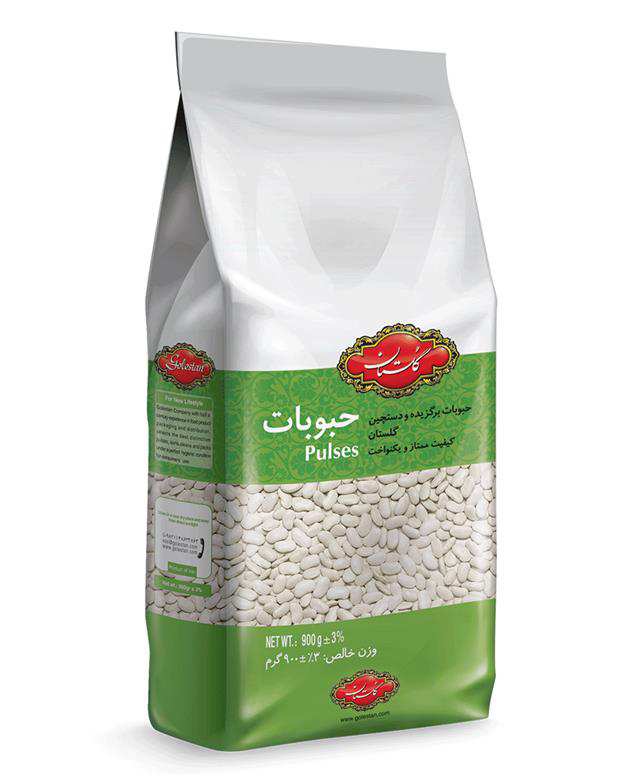 لوبیا سفید 900 گرمی گلستان