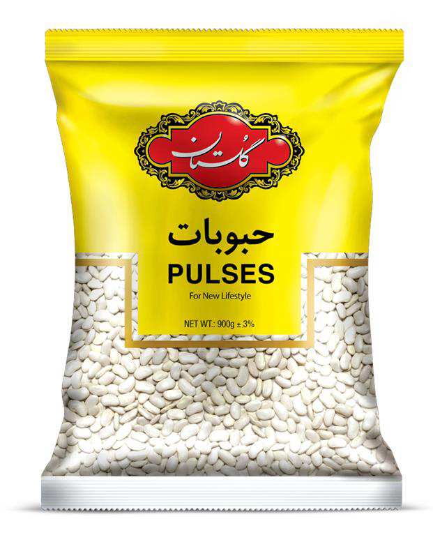 لوبیا سفید 900 گرمی گلستان