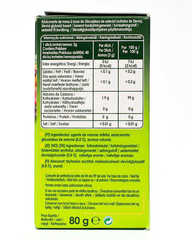 بسته 40 عددی پودر شیرین کننده 75 گرمی کاندرل