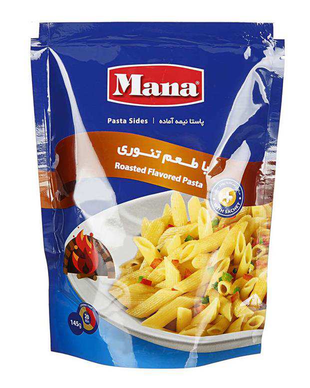 پاستا نیمه آماده با طعم تنوری 145 گرمی مانا