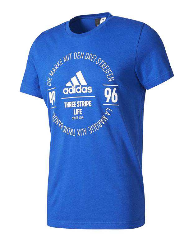 تی‌شرت مردانه ورزشی Logo آبی تیره Adidas