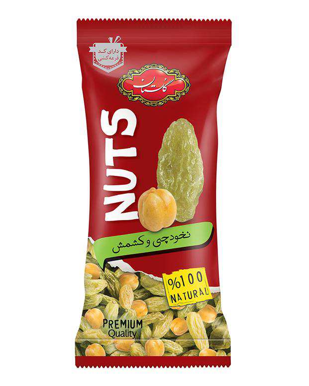 نخودچی و کشمش مخلوط 30 گرمی گلستان
