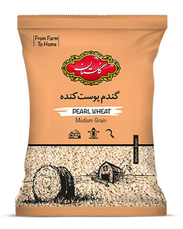 گندم پوست کنده 900 گرمی گلستان