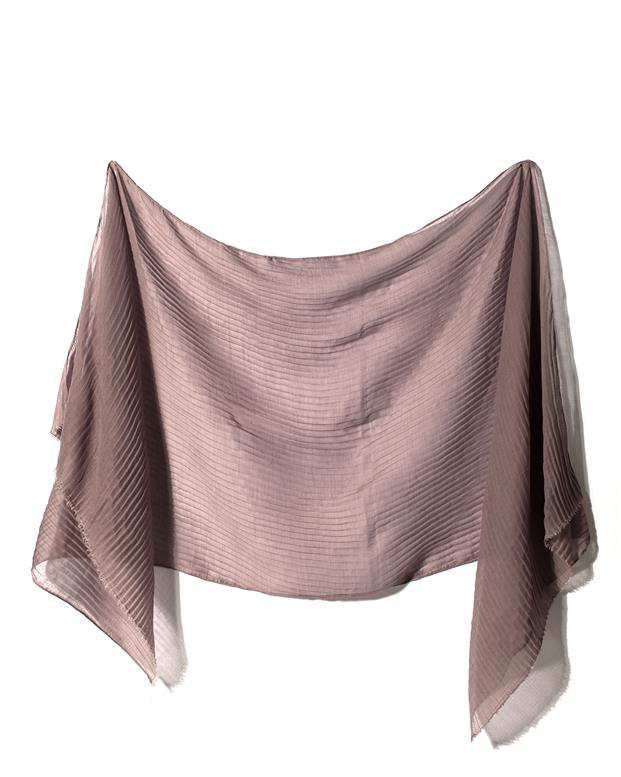 شال زنانه 2 متری نخی پلیسه طوسی Market Scarf