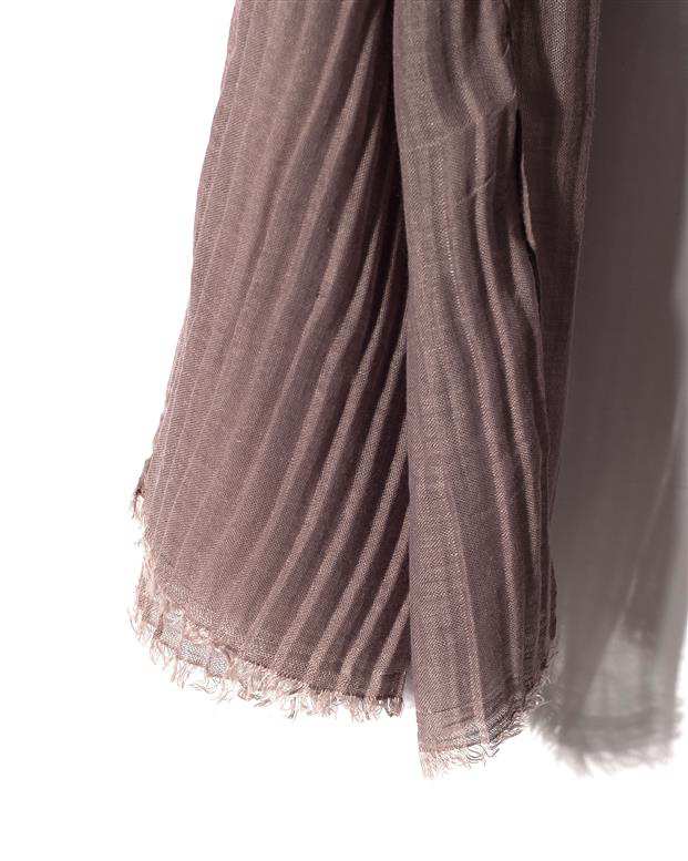 شال زنانه 2 متری نخی پلیسه طوسی Market Scarf