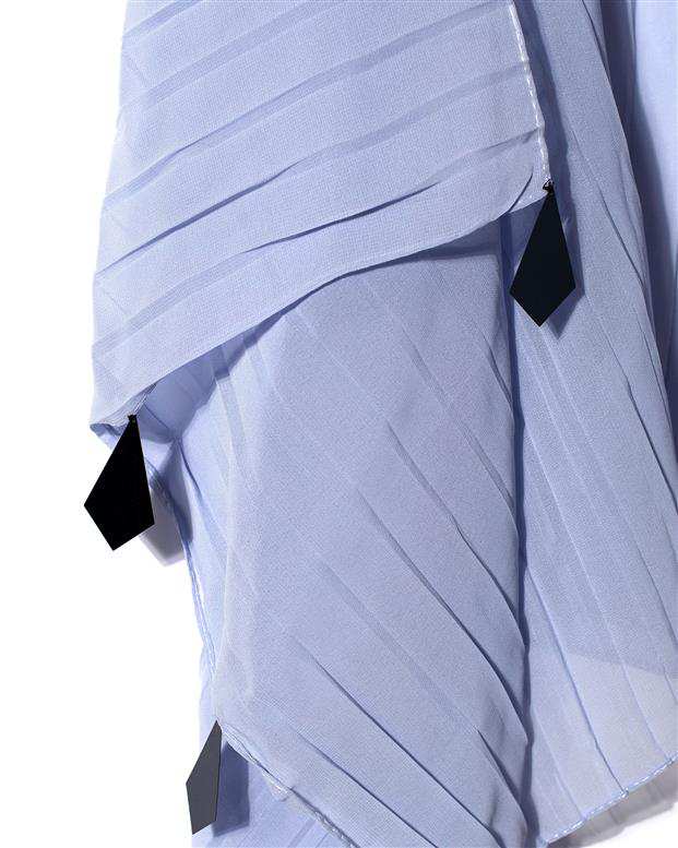 شال زنانه 2.5 متری کرپ حریر یاسی پولکی Market Scarf