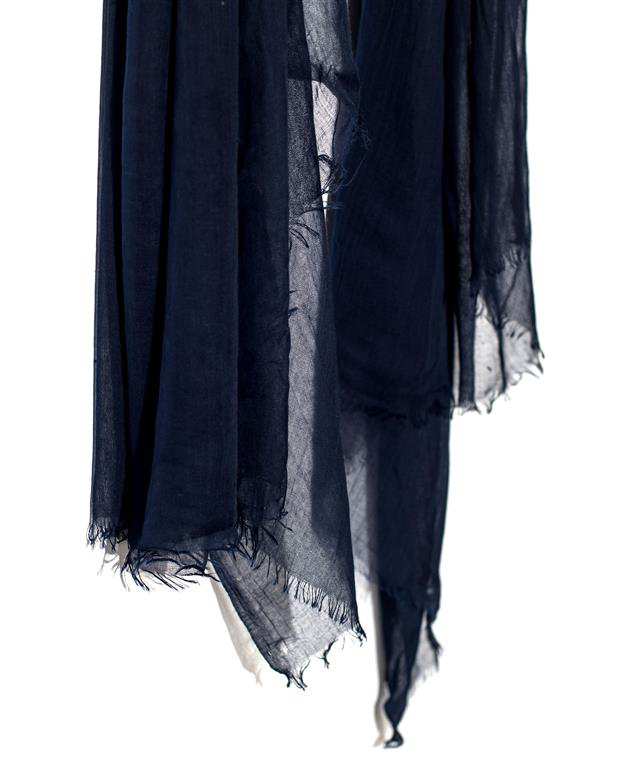 شال زنانه 2 متری سوپر نخ سرمه ای Market Scarf
