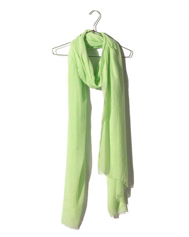 شال زنانه 2 متری سوپر نخ سبز روشن Market Scarf