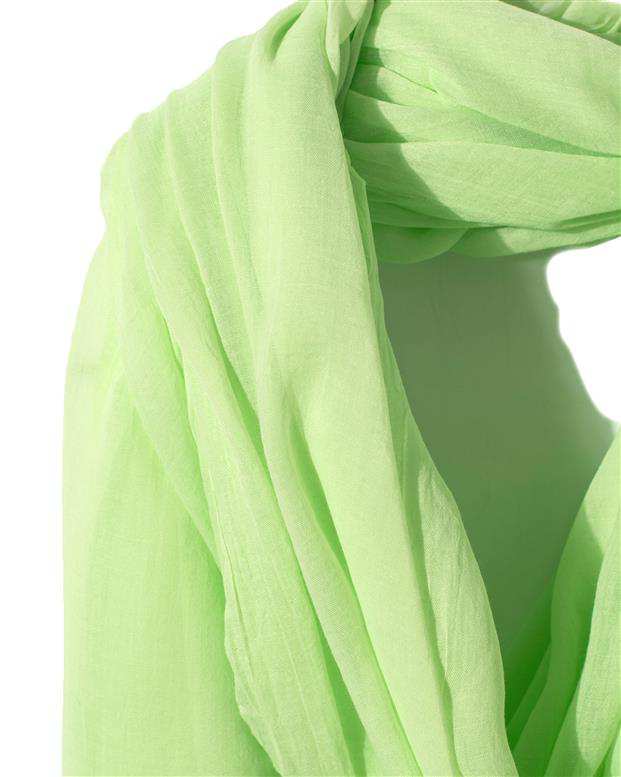 شال زنانه 2 متری سوپر نخ سبز روشن Market Scarf