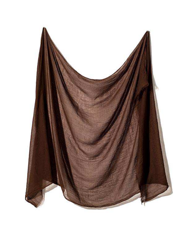 شال زنانه 2 متری سوپر نخ قهوه ای Market Scarf
