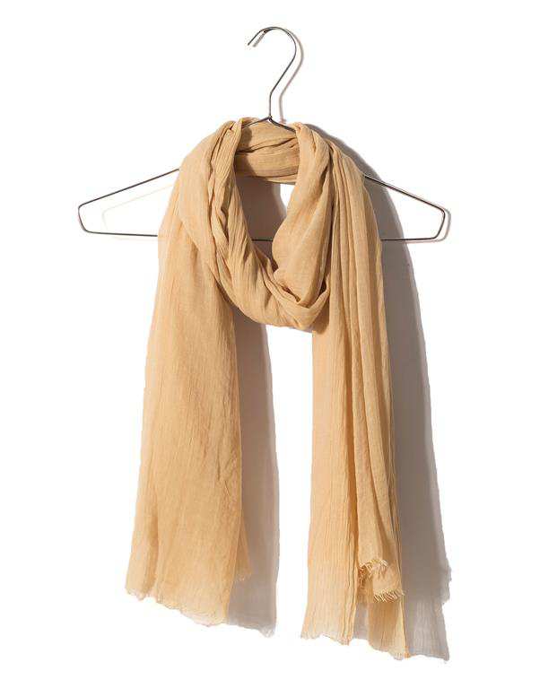 شال زنانه 2 متری سوپر نخ کرم Market Scarf