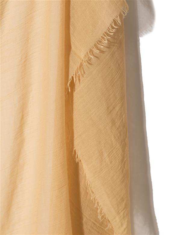 شال زنانه 2 متری سوپر نخ کرم Market Scarf