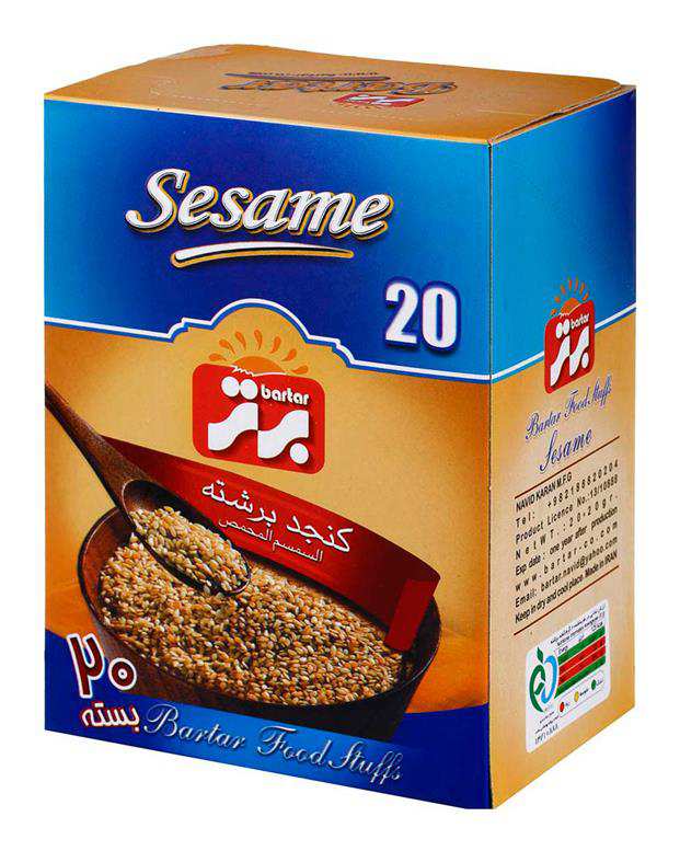 بسته 20 عددی کنجد برشته 400 گرمی برتر