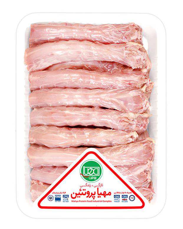 گردن مرغ بی پوست 900 گرمی مهیا پروتئین