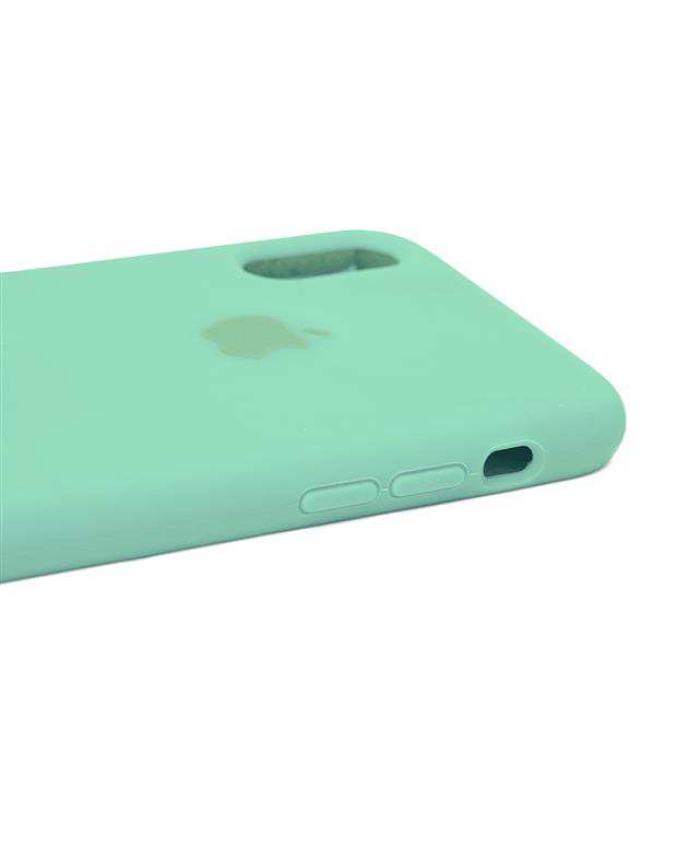 قاب سیلیکونی فیروزه ای اپل Apple iPhone xs