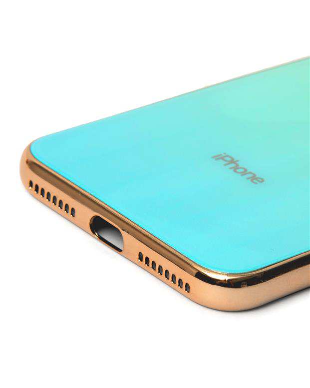 قاب هولوگرامی فیروزه‌ای Apple iPhone 8 Plus