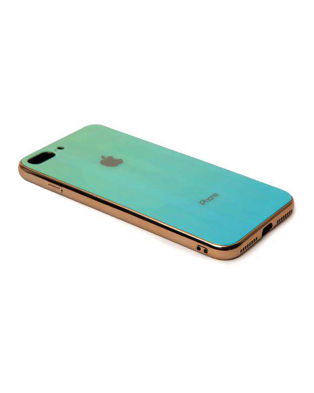 قاب هولوگرامی فیروزه‌ای Apple iPhone 8 Plus