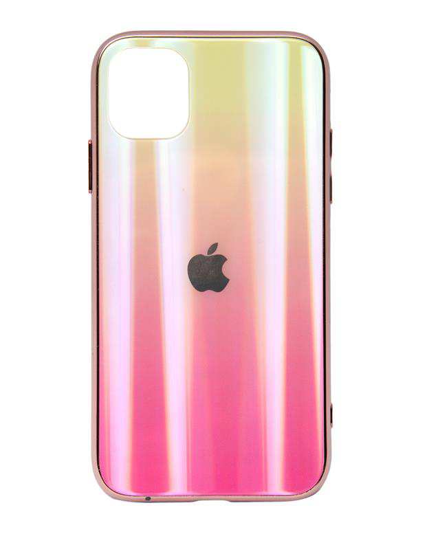 قاب هولوگرامی صورتی سبز Apple iPhone 11
