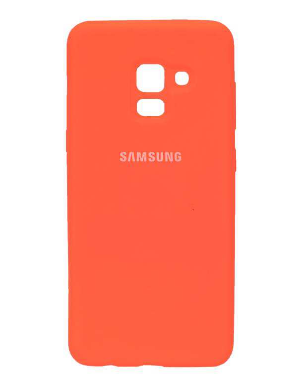 قاب سیلیکونی نارنجی Samsung A8 2018