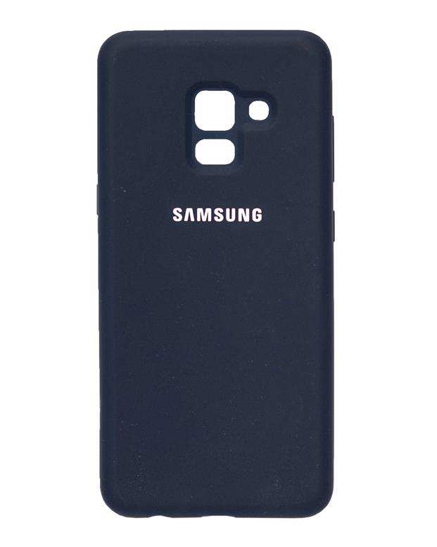 قاب سیلیکونی سرمه‌ای Samsung A8 2018