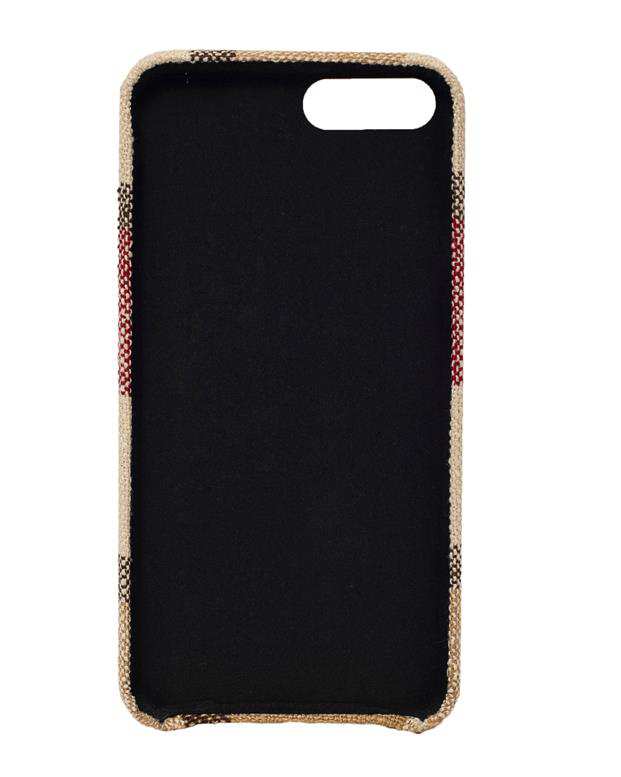 قاب آیفون کرم قهوه ای طرح باربری iPhone 8 Plus