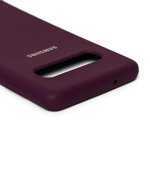 قاب سیلیکونی بادمجانی سامسونگ Samsung Galaxy S10
