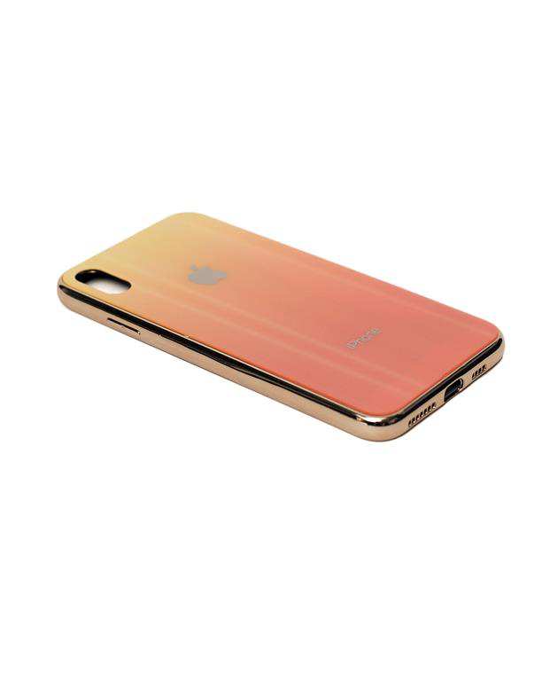 قاب آیفون هولوگرامی نارنجی iPhone XS MAX