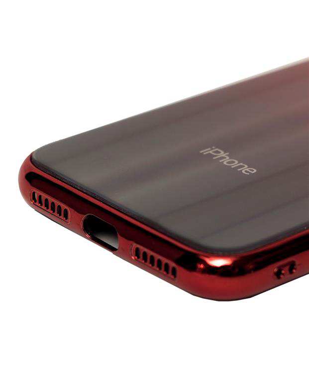 قاب آیفون هولوگرامی قرمز iPhone X/XS