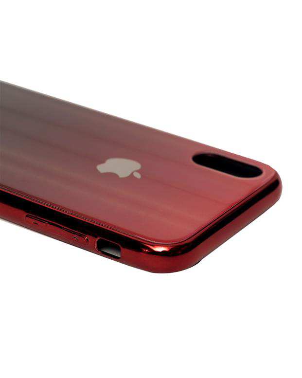 قاب آیفون هولوگرامی قرمز iPhone X/XS